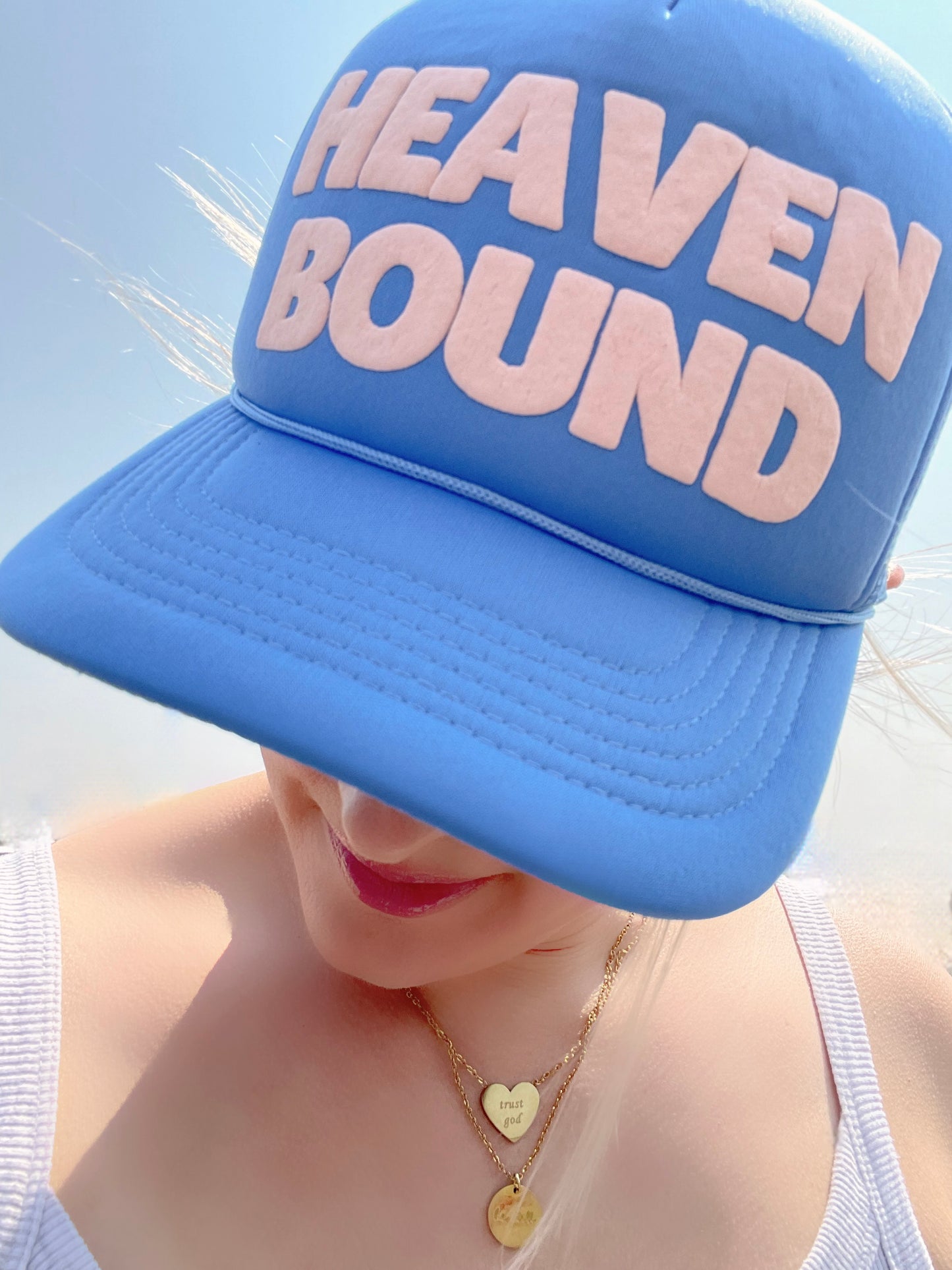 Heaven Bound Puff Print Hat