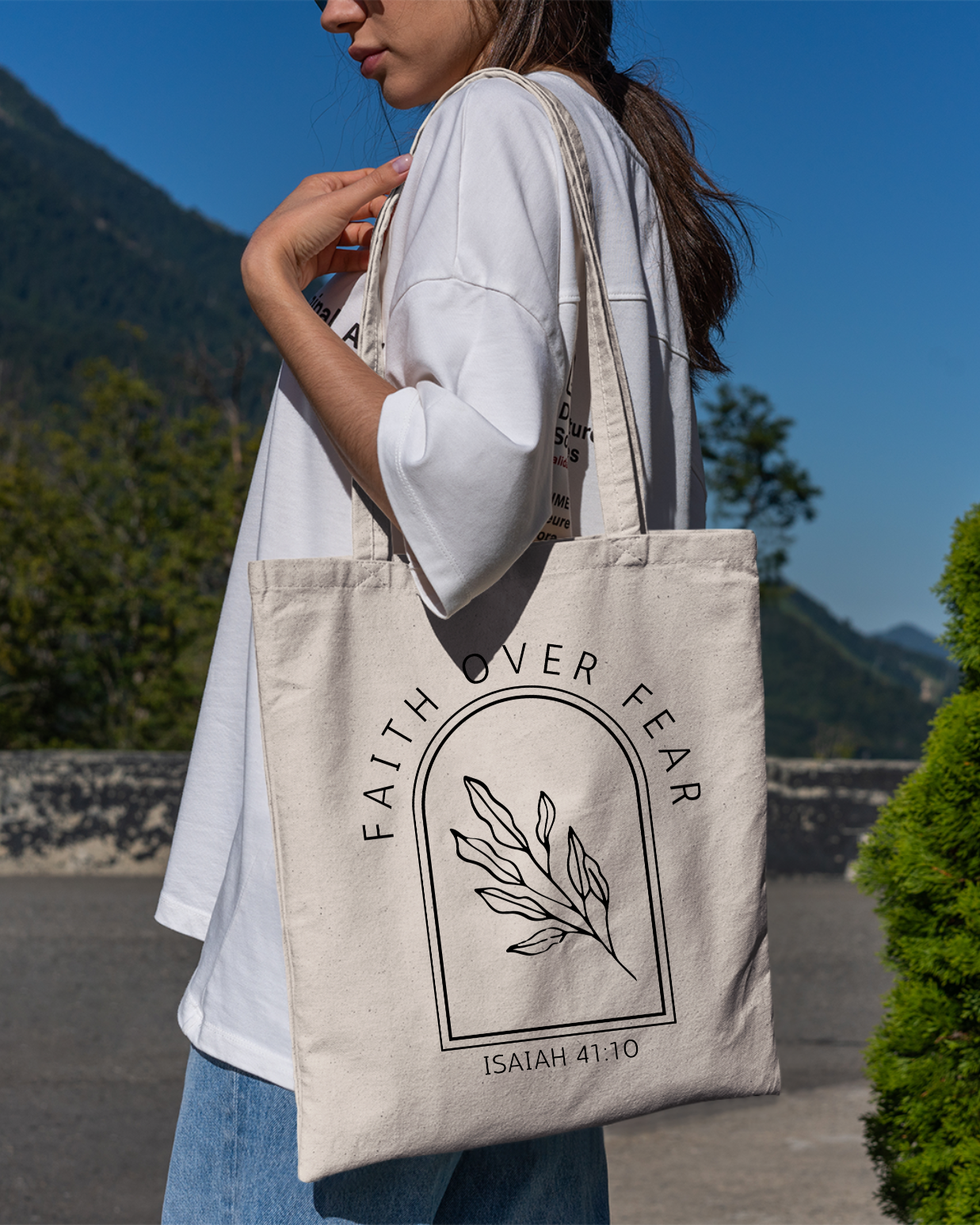 Faith Over Fear Tote Bag