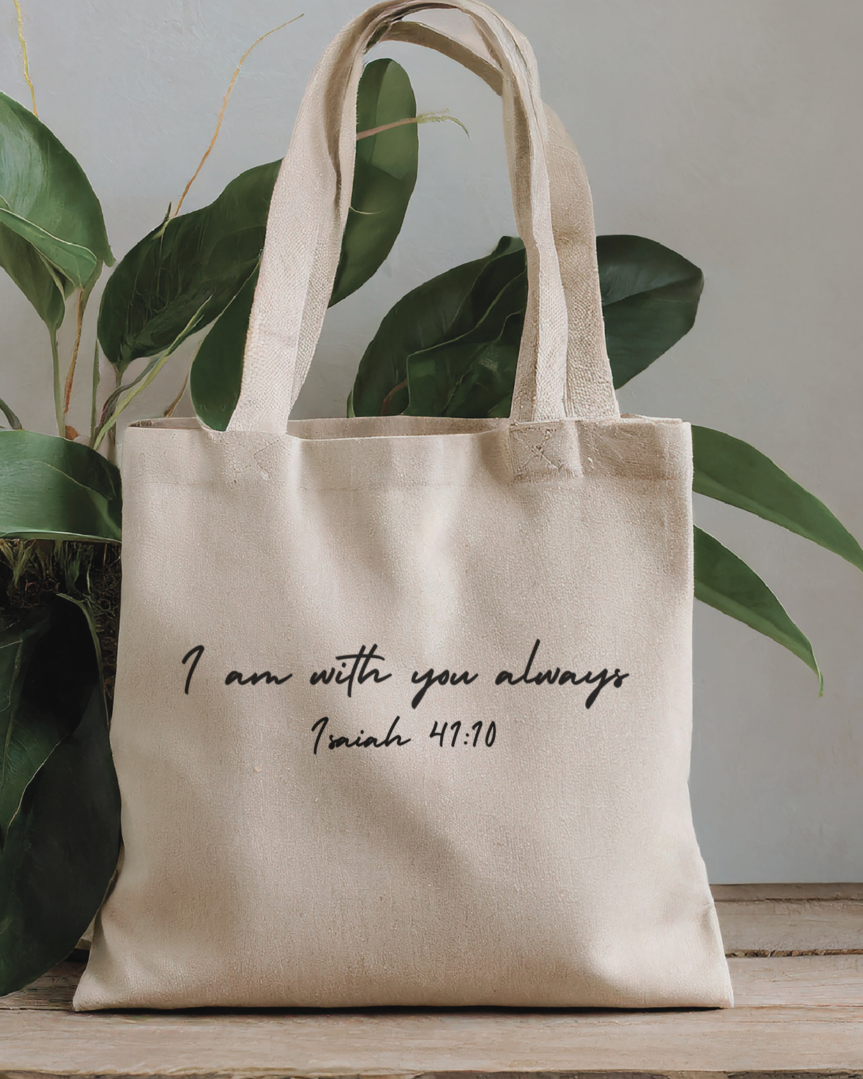 I Am With You Always Tote Bag