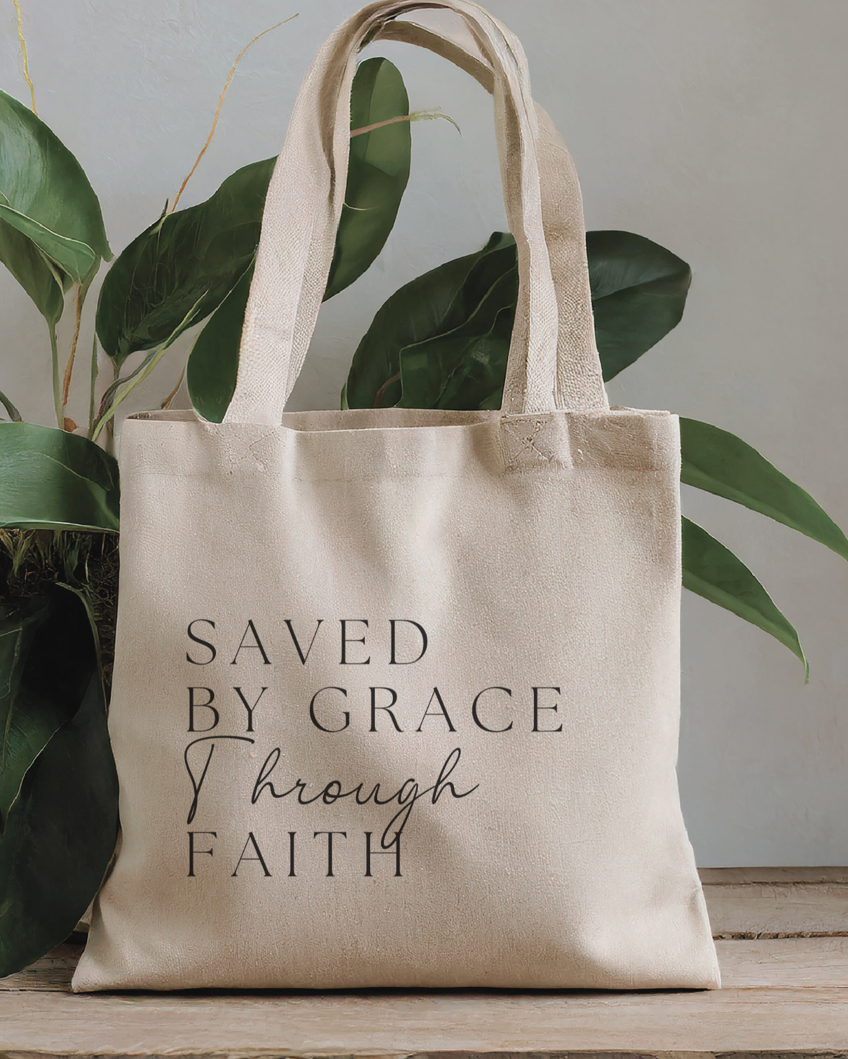 Saved By Grace Tote Bag