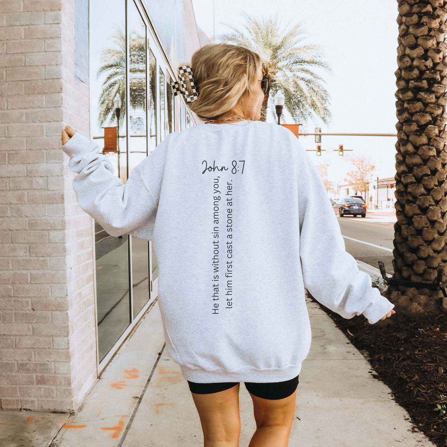 Can't Throw Stones While Washing Feet Sweatshirt