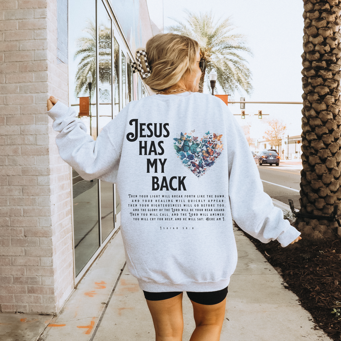 Jesus Has My Back Sweatshirt